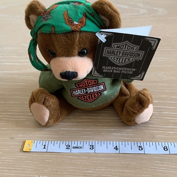 Harley-Davidson Bean Bag Plush Manifold Max good cond Bandana & Harley shirt - Picture 10 of 11
